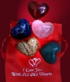 Small gem stones - I Love You With All My Hearts