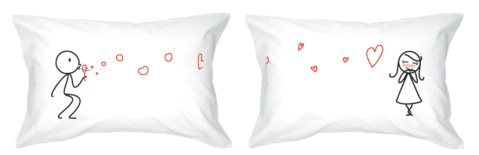 Love bubbles pillowcases