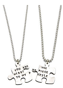 Missing Piece Puzzle Necklace