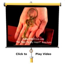 Key to My Heart keychain & key fob gift