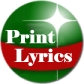 Print Christmas lyrics