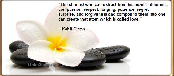 Quote Kahlil Gibran that atom called love