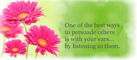 How to persuade others - listen to them
