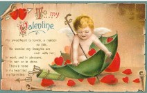 Old-Fashioned Valentine Poem Card