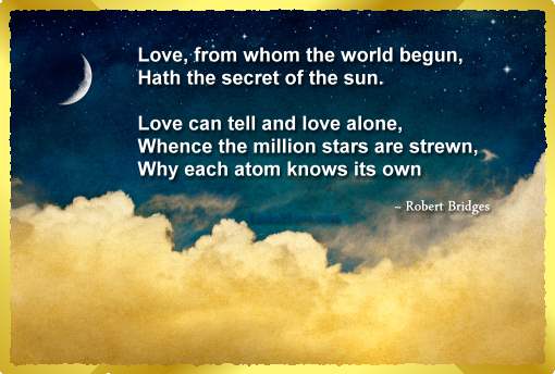 Love can tell and love alone - why each atom knows its own