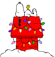 Charlie Brown and Snoopy at Christmas