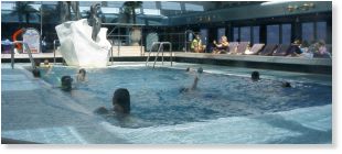 The Lido Deck pool is one of two on the Oosterdam