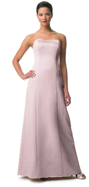 Pale pink bridesmaid dress