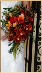 Burnished wedding flowers, bridal flowers, mother, groom and bridesmaids