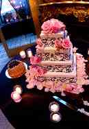 More Pink and Black Wedding Ideas-and the cake!