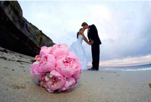 Seaside bridal bouquet