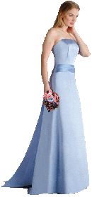 Design bouquet for Blue bridesmaids dresses