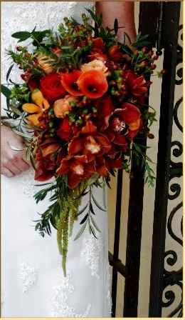 Fall and Winter orange bouquet