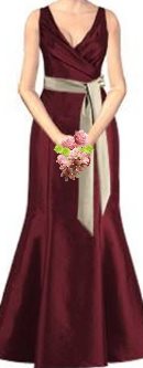 Maroon Bridesmaids Dresses