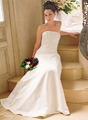 Bridal gown with Lavender flower color tones