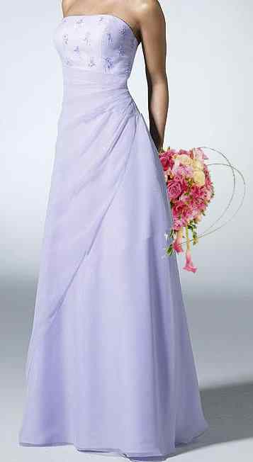 Lavender chiffon bridesmaid dress