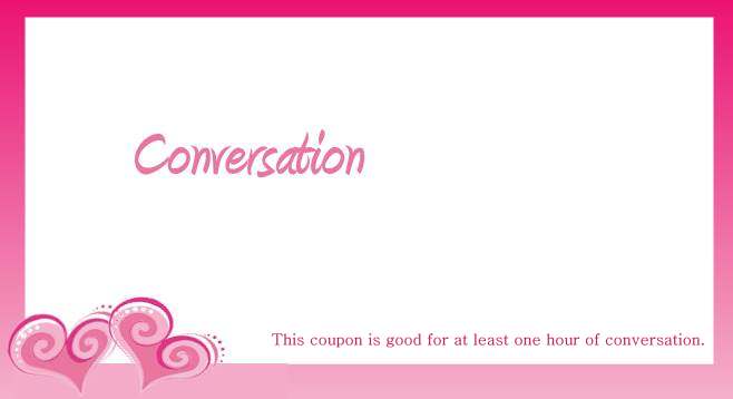 Conversation Coupon