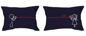 Say I Love You Pillowcase Set - Midnight Blue