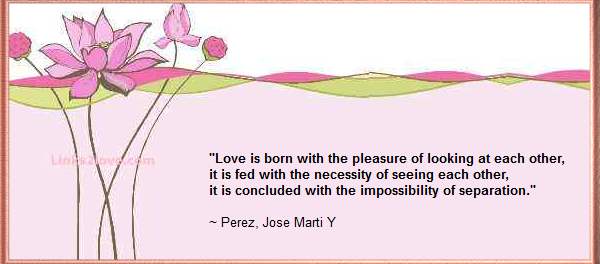 Love quote - impossibility of separation