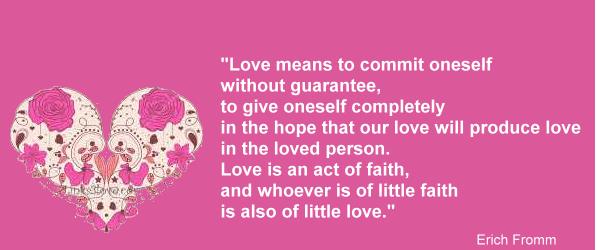 Love is an act of faith