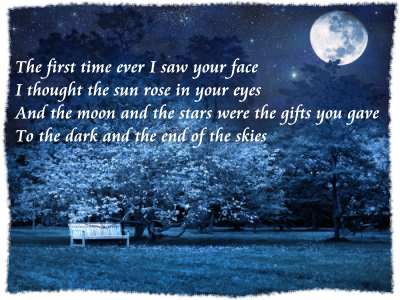 First Time Ever I Saw Your Face Lyrics - Roberta Flack - Song Lyrics