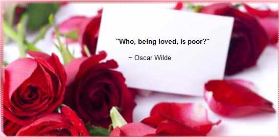 Who, being loved, is poor?