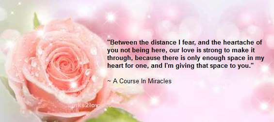 Space in my heart for one and it belongs to you