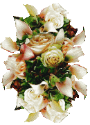 Calla lily and rose wedding bouquet