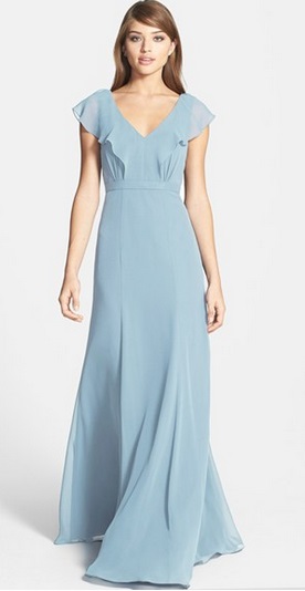 Blue dresses for bridesmaids