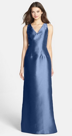Blue bridesmaids dress