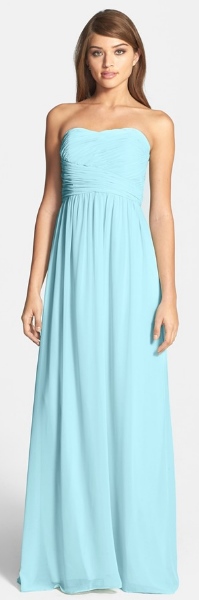 Seafoam blue bridesmaid dresses